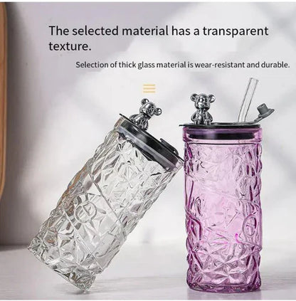 Bear Glass Water Cup